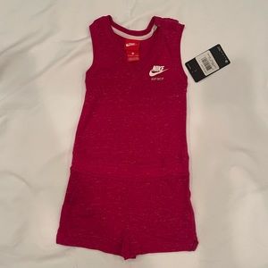 Pink Nike Romper. Size 4T. NWT. Never worn.